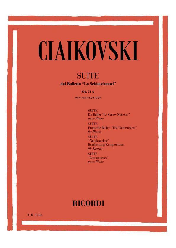 Lo Schiaccianoci Suite Dal Balletto Op 71A N.1-8 - Per Pianoforte - pro klavír